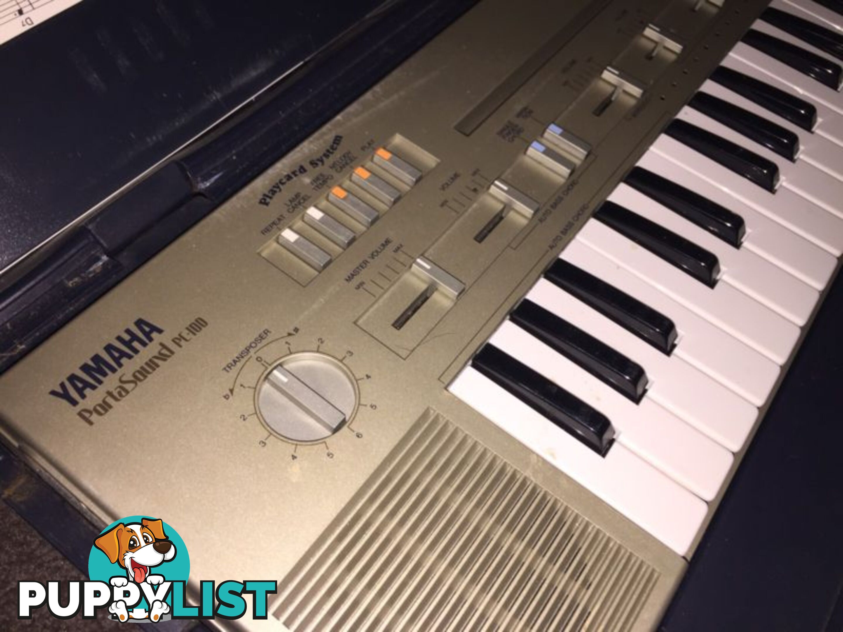 RARE Yamaha PortaSound PC-100 / keyboard / magnetic cards