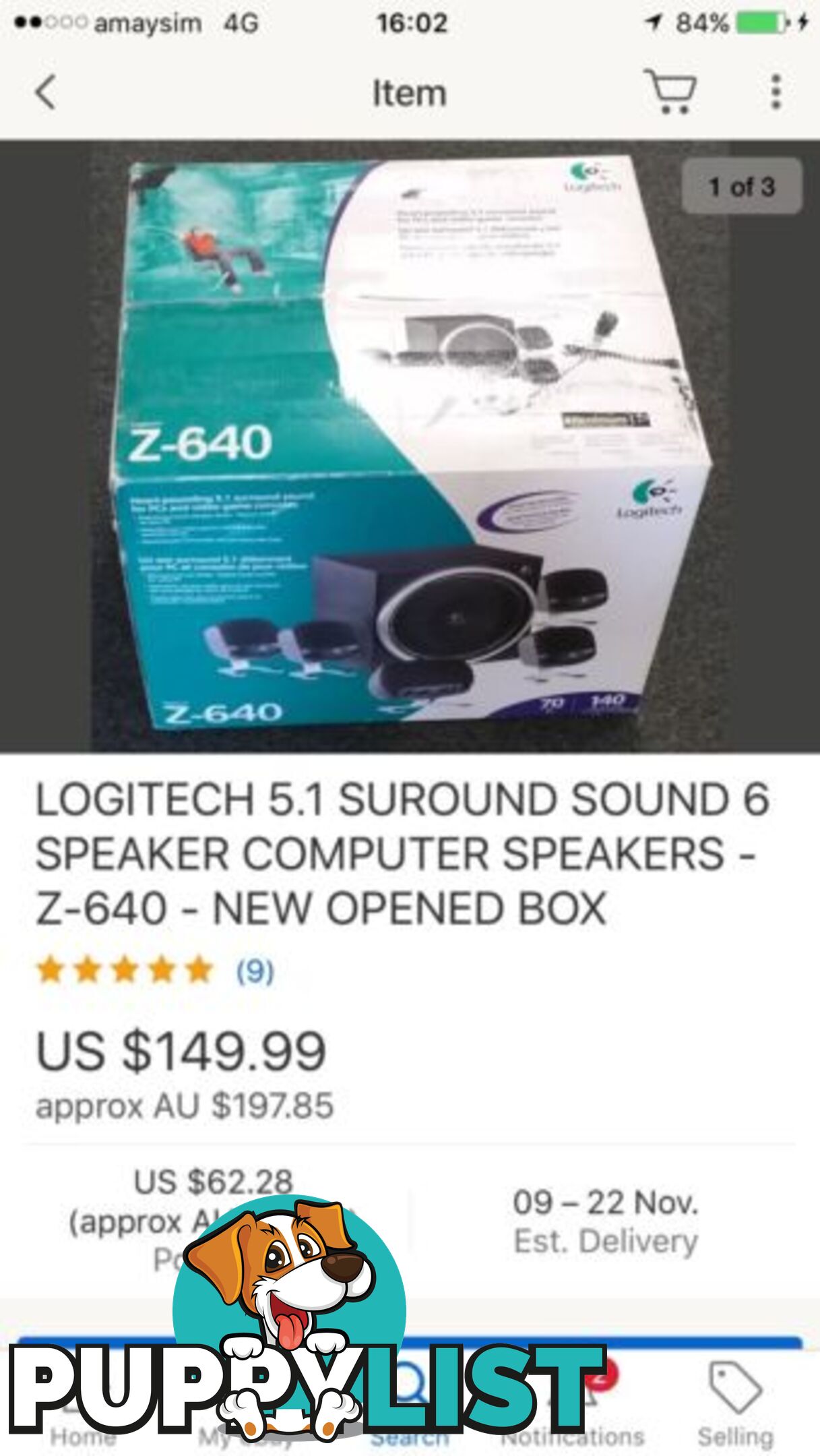 Logitech Z-640 - computer surround system /great sound