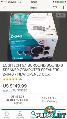 Logitech Z-640 - computer surround system /great sound