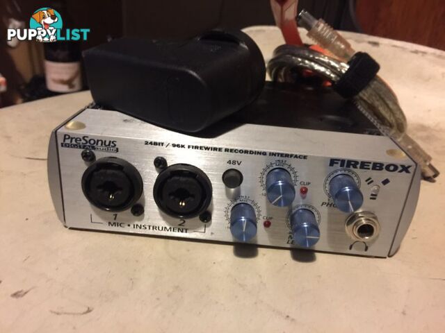 Digital Audio PreSounds Recording interface Firebox