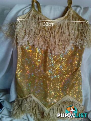 FLAPPER GOLD TASSLED DRESS-Child