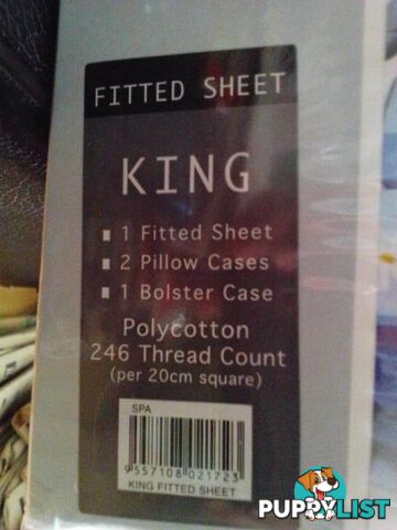 FITTED KING SIZE BEDSHEET