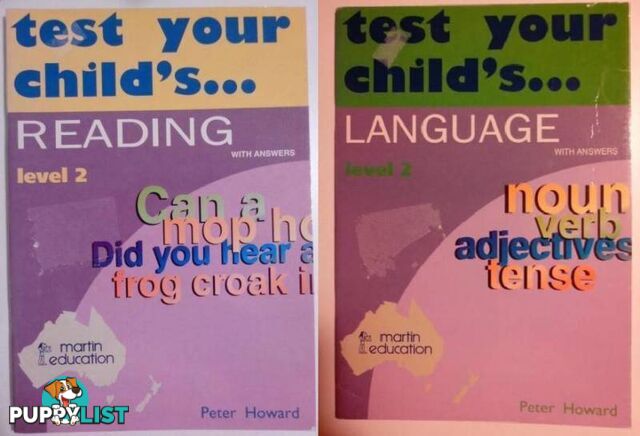 TEST YOUR CHILD'S LANGUAGE/READING WORKBOOKS