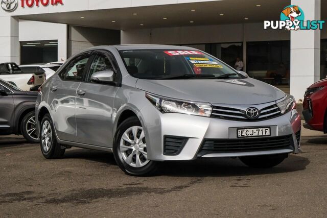 2016 TOYOTA COROLLA ASCENT ZRE172R SEDAN