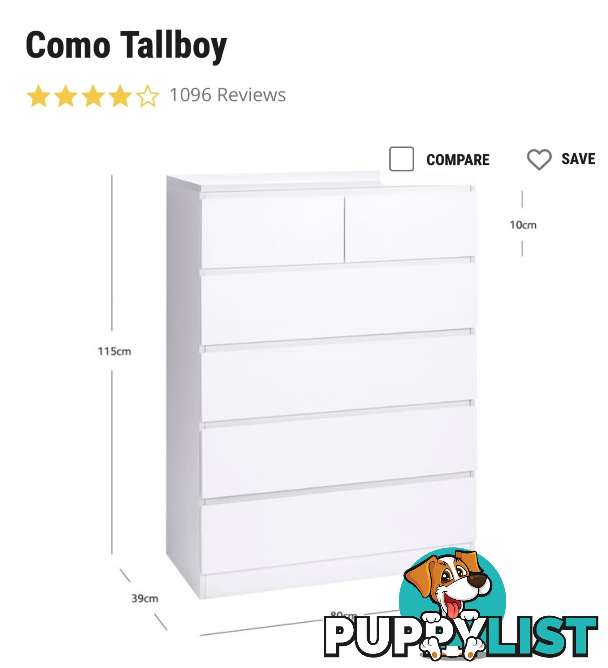 Free Como Tallboy Needing Refurbishing