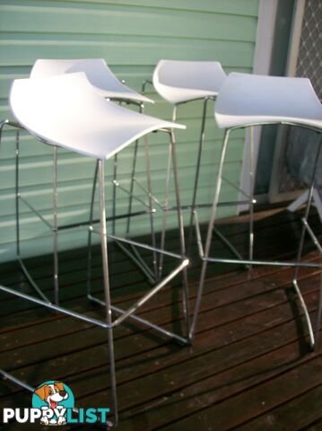 AS NEW  ...  SET OF 4 HIGH STOOLS  ...  NO OFFERS ..  COLLECT YOUNG