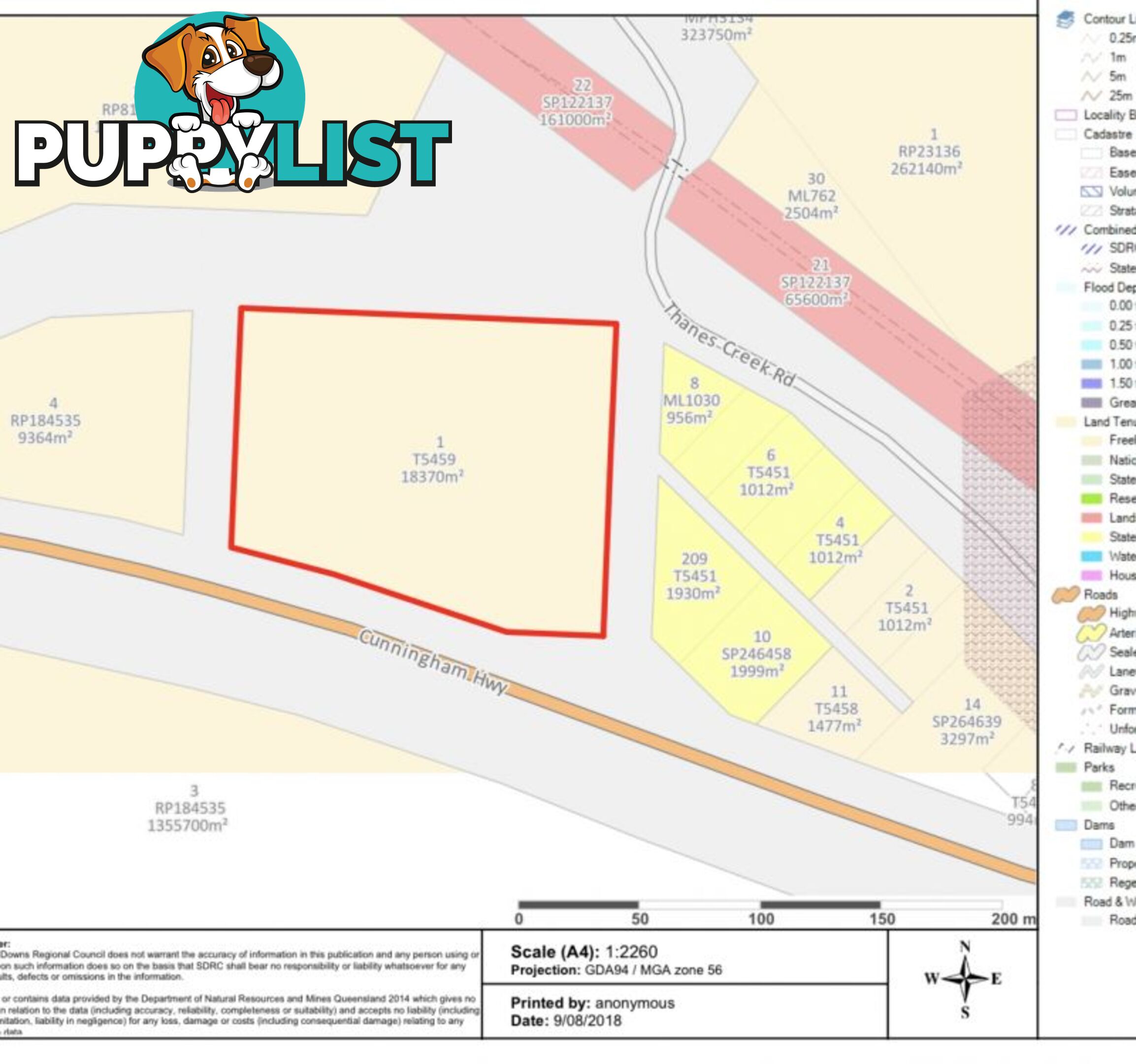 Lot 1 Thanes Creek Road Thane QLD 4370