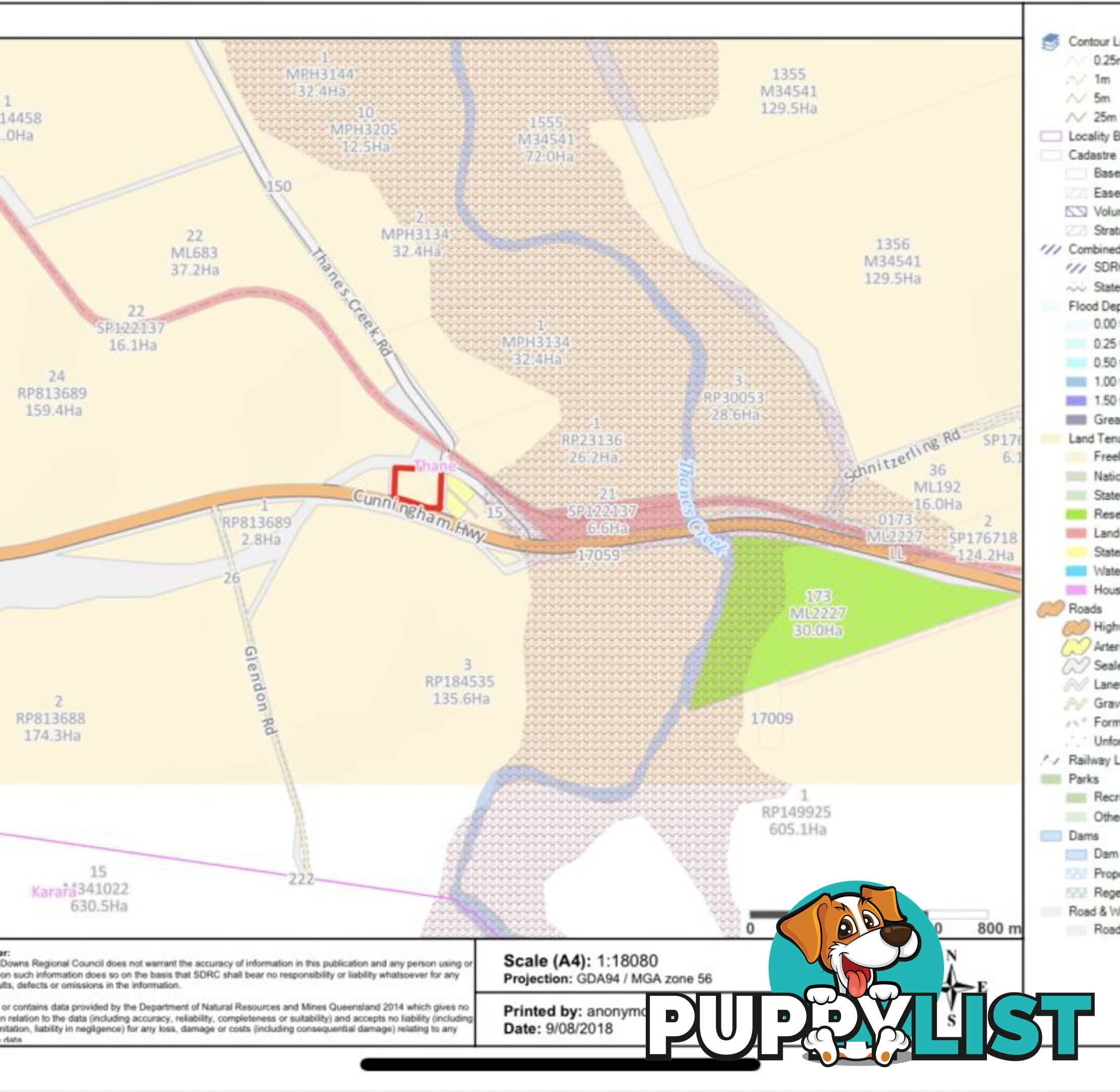 Lot 1 Thanes Creek Road Thane QLD 4370