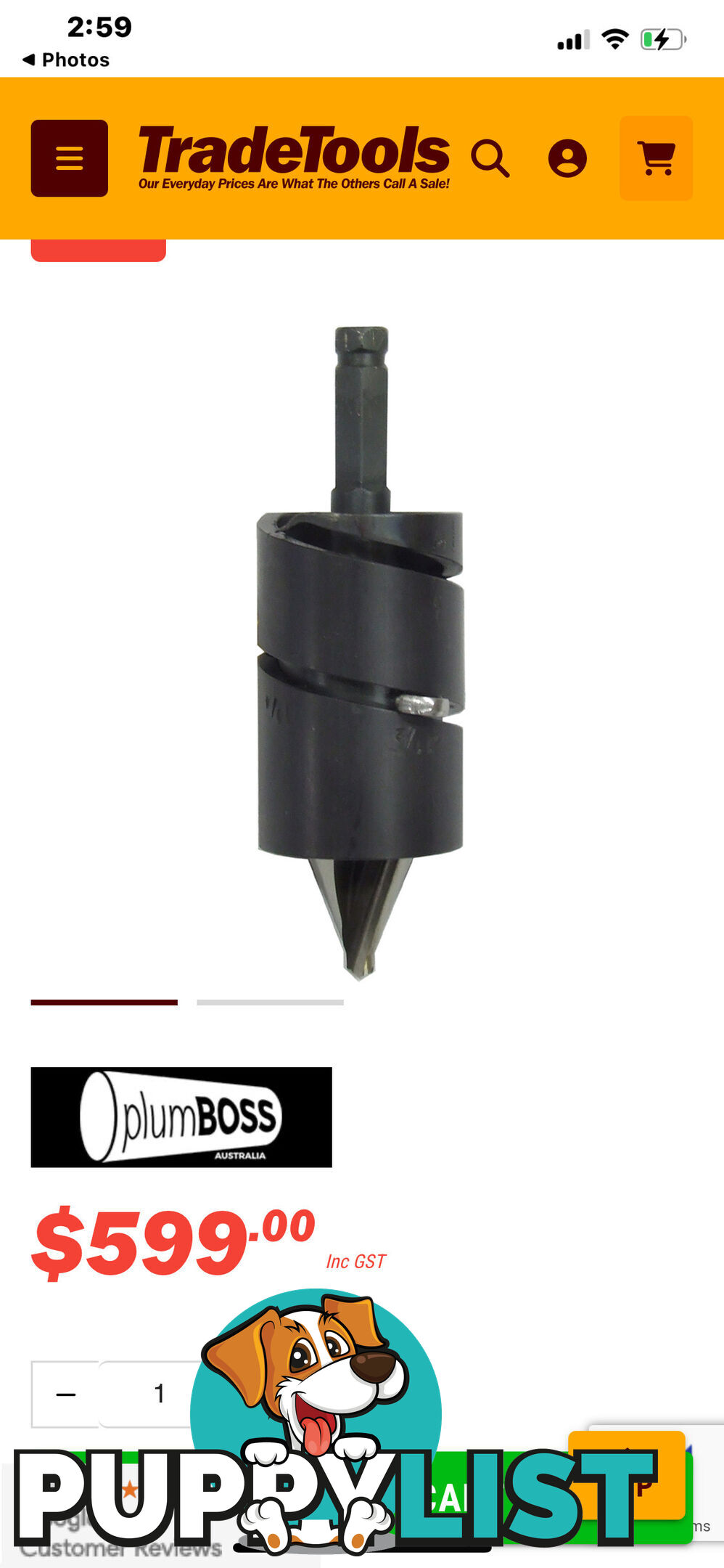 PlumBOSS KKB02 12.7mm (1/2") - 50.8mm (2") Branchforming Tool Kit