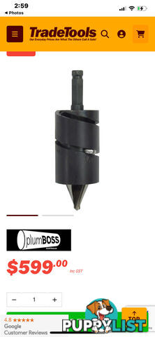 PlumBOSS KKB02 12.7mm (1/2") - 50.8mm (2") Branchforming Tool Kit