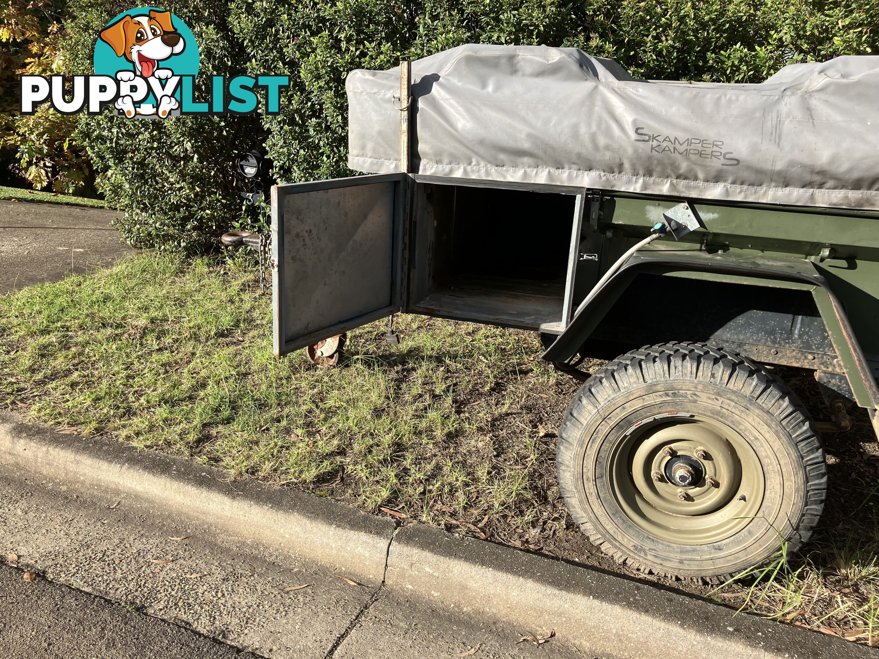 Ex Army home made camper trailer