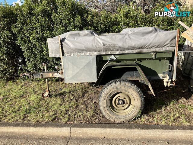 Ex Army home made camper trailer