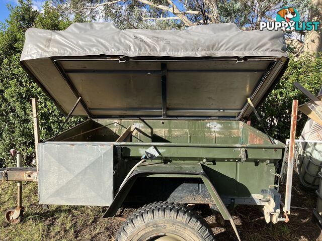 Ex Army home made camper trailer