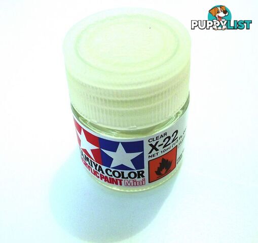 X-22   TAMIYA ACRYLIC PAINT CLEAR (gloss) - TAMIYA PAINTS &amp; Accessories