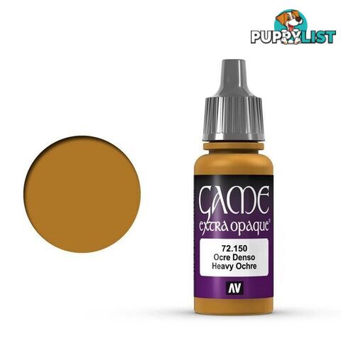 VALLEJO GAME 72150 Color Extra Opaque Heavy Ochre 17ml Acrylic Paint