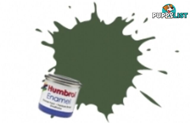 155   HUMBROL ENAMEL PAINT OLIVE DRAB MATT - HUMBROL