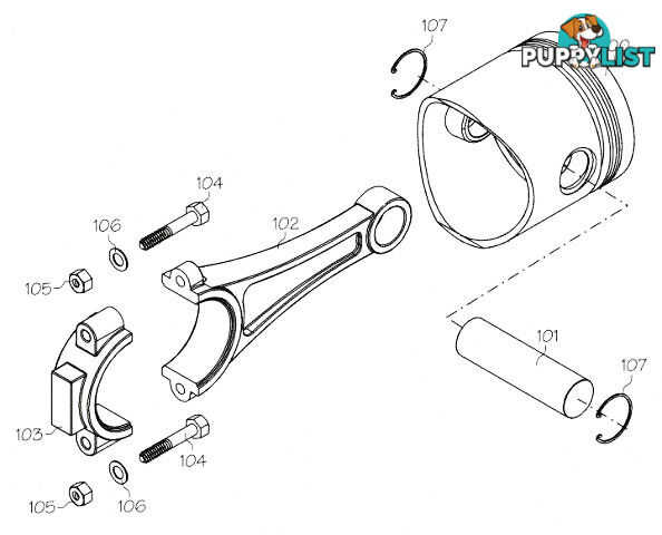 F9115 (YS ENGINE PART) REAR AIR CHAMBER AC91