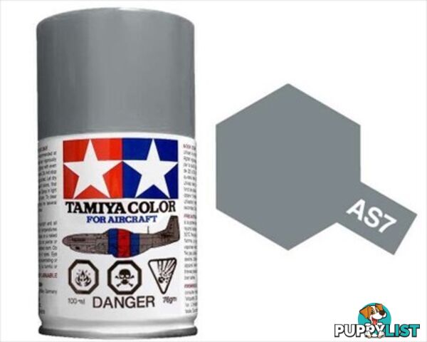 AS-7 TAMIYA ACRYLIC SPRAY PAINT 100ml (Aircraft) NEUTRAL GRAY - TAMIYA PAINTS &amp; Accessories