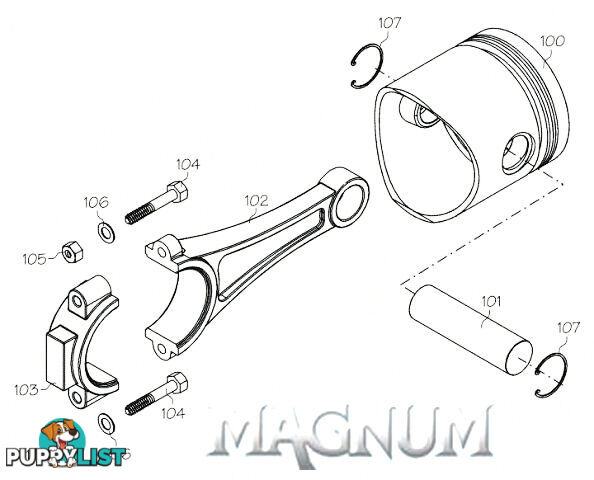 180219 (MAGNUM ENGINE PART) DRIVE WAHSER