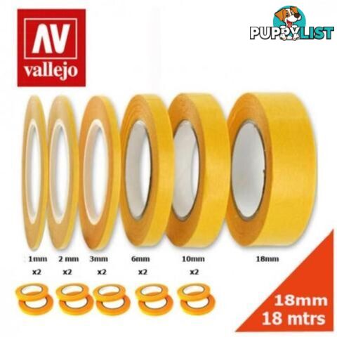 VALLEJO PRECISION MASKING TAPE 3MMX18M-TWIN PACK AVT07004 - VALLEJO