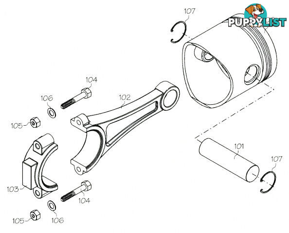 F6101 (YS ENGINE PART) CRANKCASE FZ63