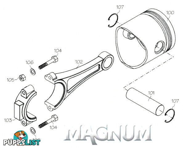 12813 (MAGNUM ENGINE PART) CARB BARREL