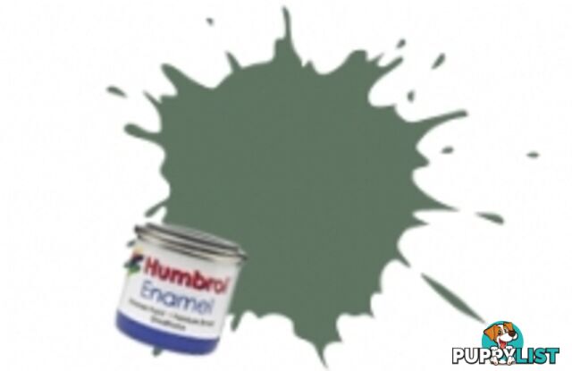 105   HUMBROL ENAMEL PAINT MARINE GREEN MATT - HUMBROL