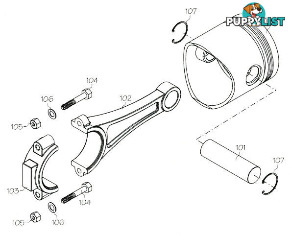 F1408 (YS ENGINE PART) EXHAUST VALVE