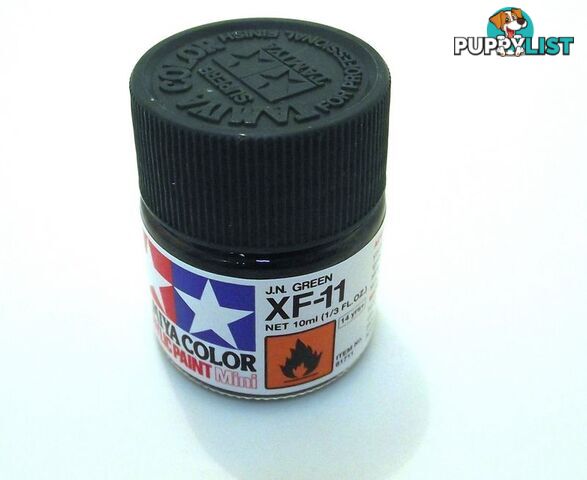 XF-11   TAMIYA ACRYLIC PAINT FLAT J.N.GREEN - TAMIYA PAINTS &amp; Accessories