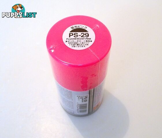 PS-29   TAMIYA POLYCARBONATE SPRAY PAINT FLUOR PINK - TAMIYA PAINTS &amp; Accessories