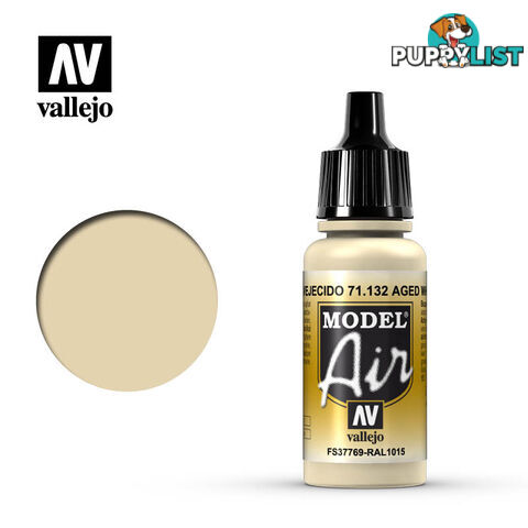 VALLEJO MODEL AIR ACRYLIC PAINT AGED WHITE 71132 - VALLEJO