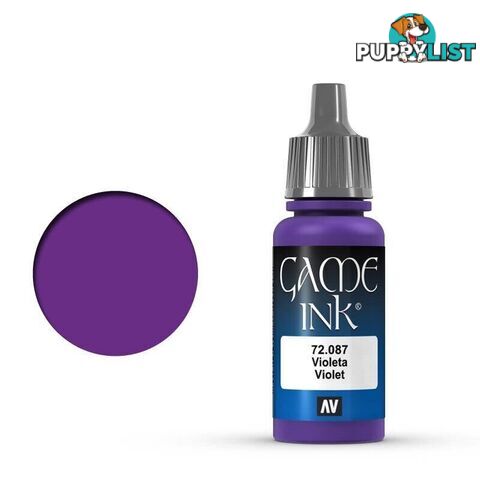 VALLEJO GAME 72087 Color Ink Violet 17ml Acrylic Paint