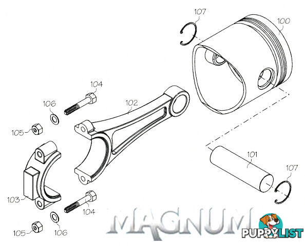 G46104 (MAGNUM ENGINE PART) CYLINDER HEAD GASKET