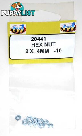 TY1 HEX NUT 2 X .4MM - 10