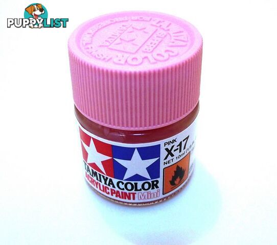 X-17   TAMIYA ACRYLIC PAINT PINK (gloss) - TAMIYA PAINTS &amp; Accessories