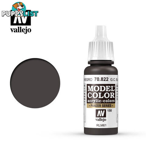 VALLEJO MODEL COLOR GERMAN BLACK BROWN AV70822 - VALLEJO