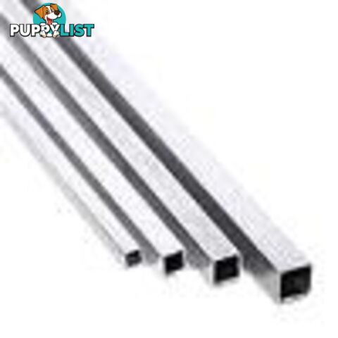 K&S METAL #83014 ALUMINIUM SQUARE TUBE .014 WALL (12IN LENGTHS) 7/32IN (1 TUBE PER CARD) - K &amp; S METALS