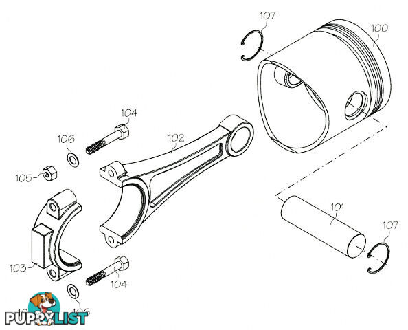 S8110 (YS ENGINE PART) CONROD 61ST2