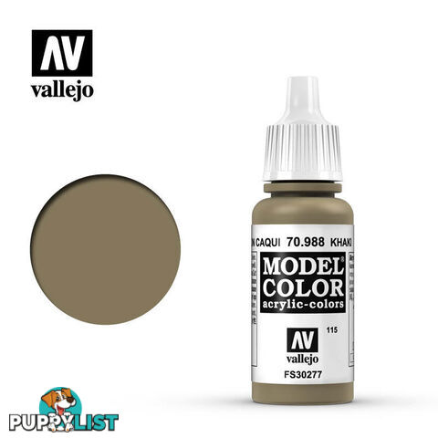 VALLEJO MODEL COLOR KHAKI 17ML AV70988 - VALLEJO