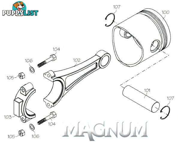 400729 (MAGNUM ENGINE PART) TAPPET