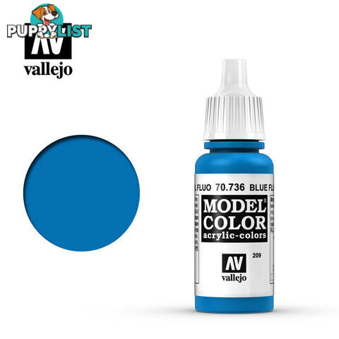 VALLEJO MODEL COLOR FLUORO BLUE 17ML AV70736 - VALLEJO