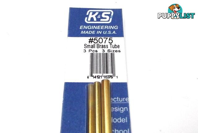 K&S METAL #5075 BRASS TUBE 3/32+1/8+5/32 12' - K &amp; S METALS