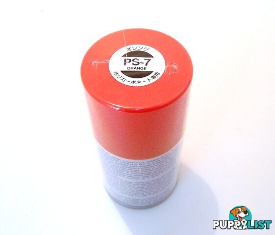 PS-7   TAMIYA POLYCARBONATE SPRAY PAINT ORANGE - TAMIYA PAINTS &amp; Accessories