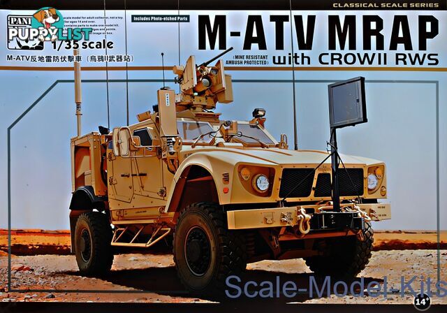 PANDA 1/35 M-ATV MRAP w/Crows RWS 35007 Plastic Model Kit - PANDA