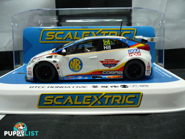 Scalextric C4210 1:32 BTCC Honda Civic Type R NGTC No24 Jake Hill Slot car - SCALEXTRIC - Does not apply