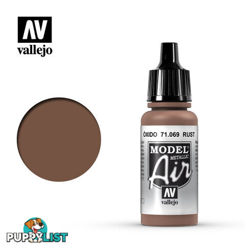 VALLEJO MODEL AIR ACRYLIC PAINT METAL RUST 71069 - VALLEJO