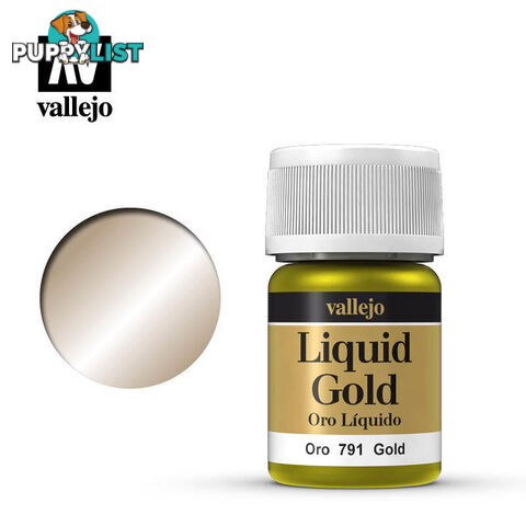 VALLEJO MODEL LIQUID METALLIC GOLD 35ML AV70791 35ml - VALLEJO