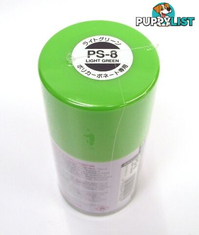 PS-8   TAMIYA POLYCARBONATE SPRAY PAINT LIGHT GREEN - TAMIYA PAINTS &amp; Accessories