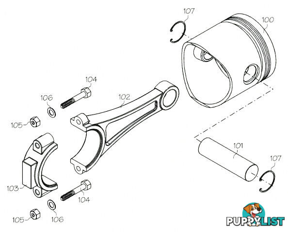 F9149 (YS ENGINE PART) DISC VALVE PIN AC91