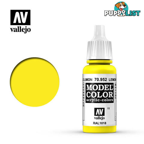 VALLEJO MODEL COLOR LEMON YELLOW 17ML AV70952 - VALLEJO